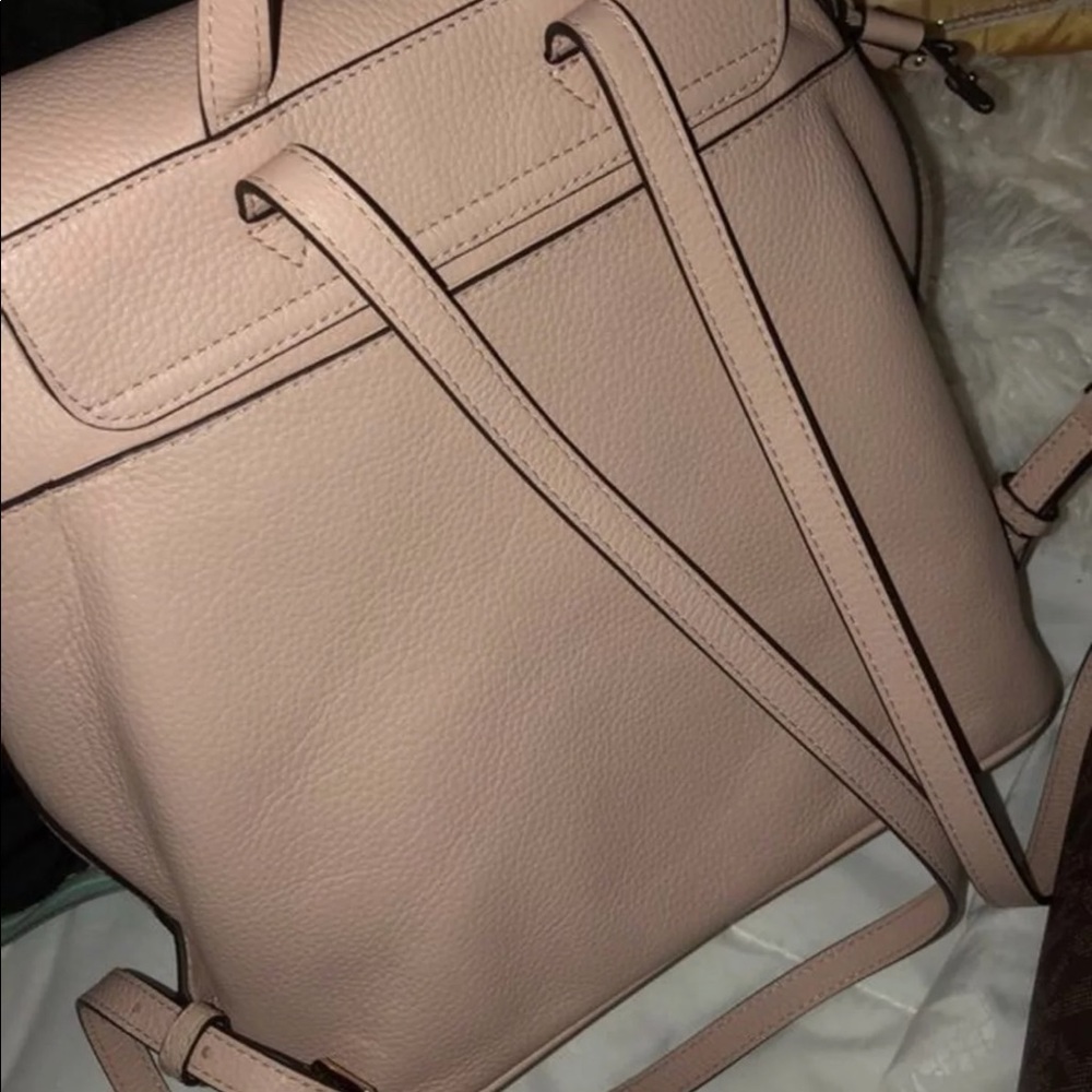 mk light pink book bag